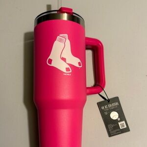 Neon Pink Red Sox Tumbler